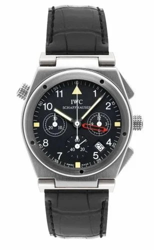 IWC Ingenieur Mecaquartz Chronograph Alarm Stainless Steel / Black / Strap IW3815-01 (IW381501)